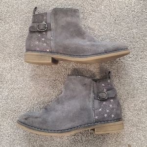 Gray Suede Girls Boot